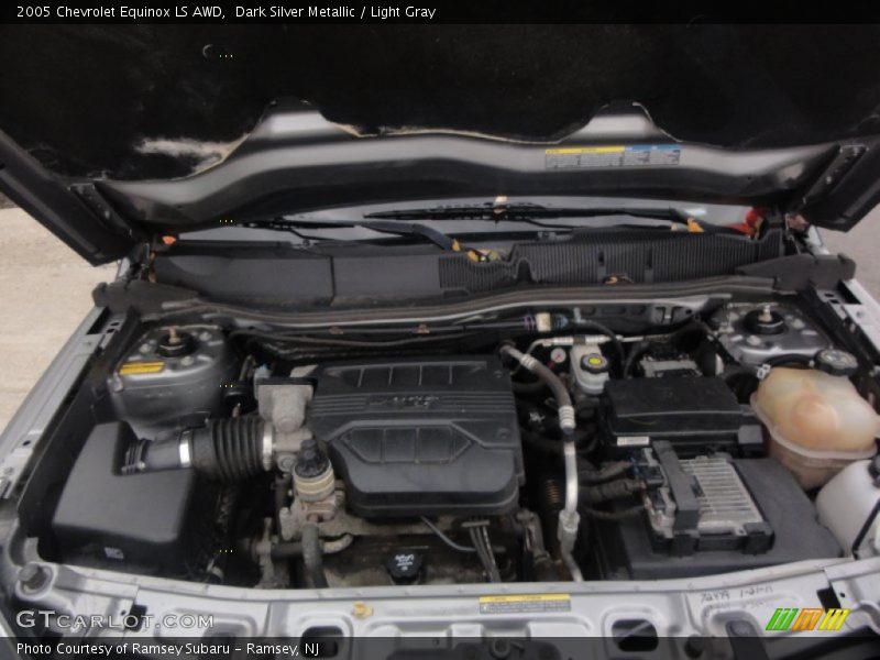 Dark Silver Metallic / Light Gray 2005 Chevrolet Equinox LS AWD