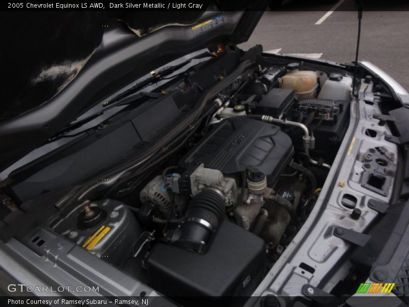 Dark Silver Metallic / Light Gray 2005 Chevrolet Equinox LS AWD