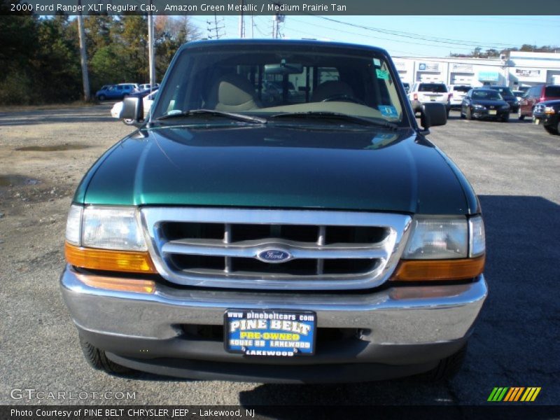 Amazon Green Metallic / Medium Prairie Tan 2000 Ford Ranger XLT Regular Cab