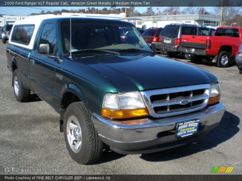 Amazon Green Metallic / Medium Prairie Tan 2000 Ford Ranger XLT Regular Cab
