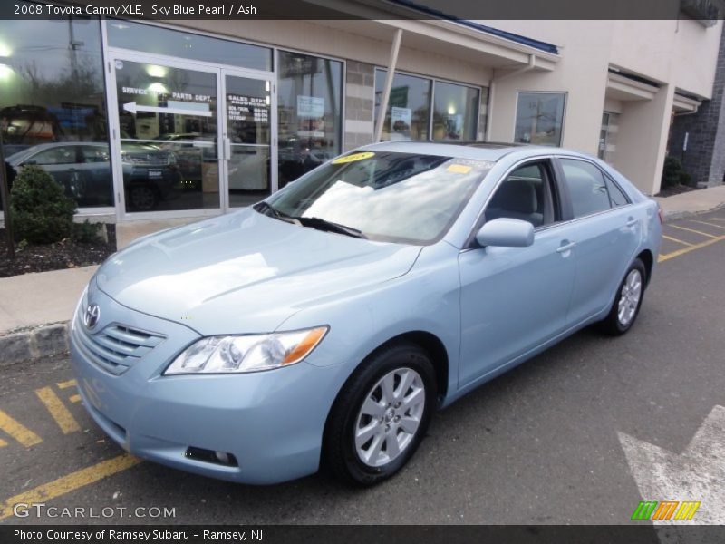 Sky Blue Pearl / Ash 2008 Toyota Camry XLE