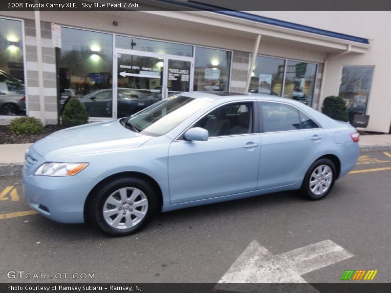 Sky Blue Pearl / Ash 2008 Toyota Camry XLE