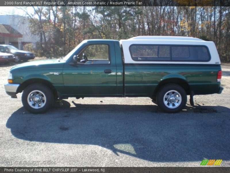 Amazon Green Metallic / Medium Prairie Tan 2000 Ford Ranger XLT Regular Cab