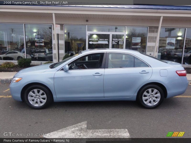 Sky Blue Pearl / Ash 2008 Toyota Camry XLE