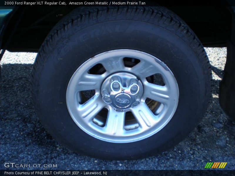 Amazon Green Metallic / Medium Prairie Tan 2000 Ford Ranger XLT Regular Cab