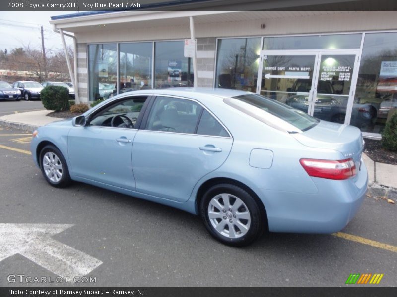 Sky Blue Pearl / Ash 2008 Toyota Camry XLE