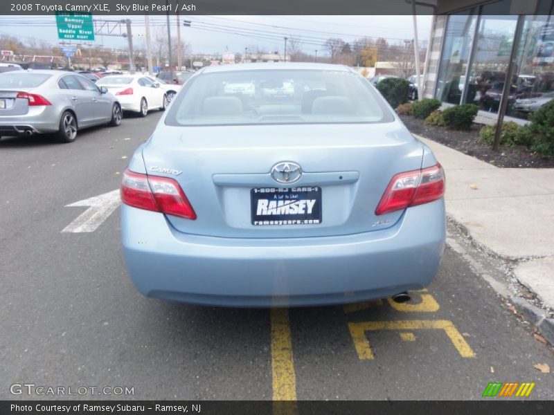 Sky Blue Pearl / Ash 2008 Toyota Camry XLE