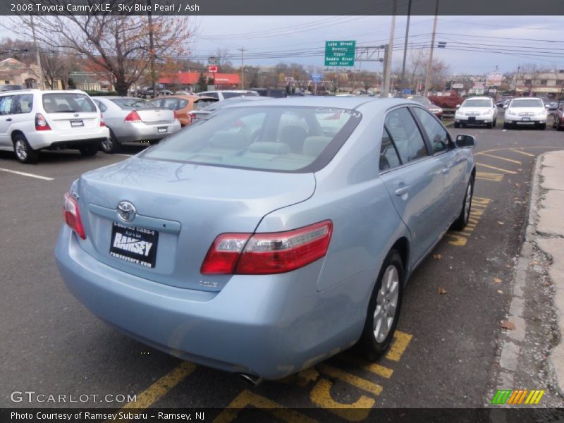 Sky Blue Pearl / Ash 2008 Toyota Camry XLE