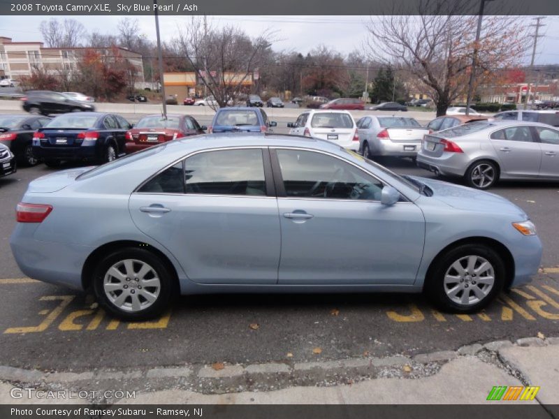 Sky Blue Pearl / Ash 2008 Toyota Camry XLE
