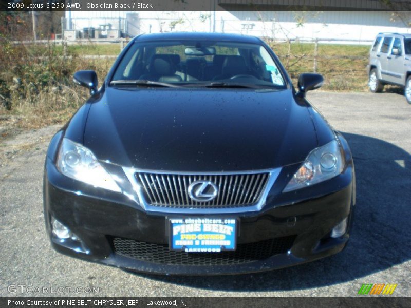 Obsidian Black / Black 2009 Lexus IS 250 AWD