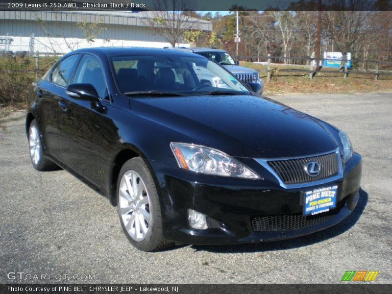 Obsidian Black / Black 2009 Lexus IS 250 AWD