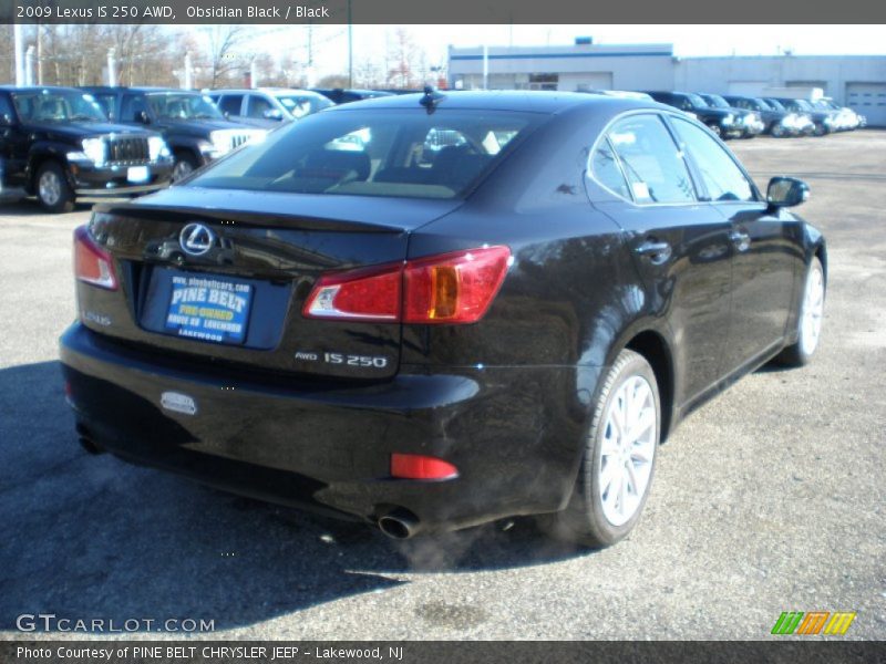 Obsidian Black / Black 2009 Lexus IS 250 AWD