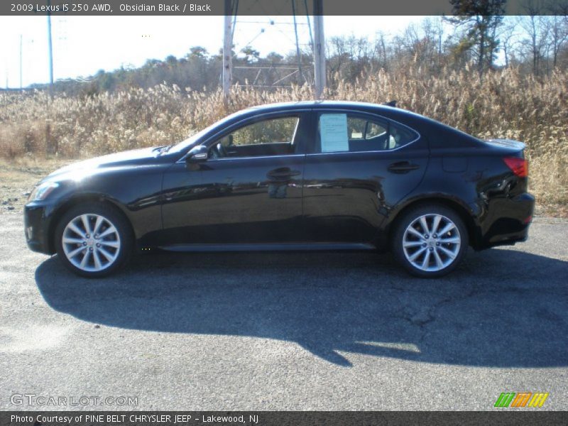 Obsidian Black / Black 2009 Lexus IS 250 AWD