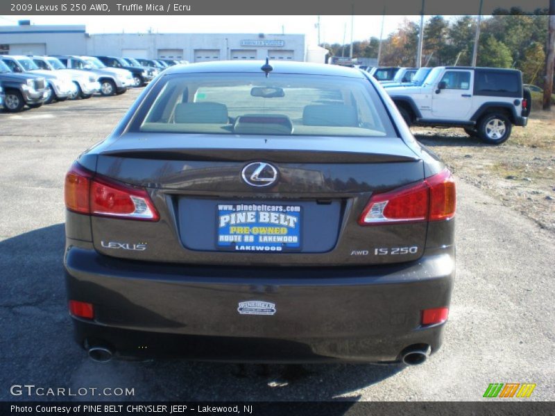 Truffle Mica / Ecru 2009 Lexus IS 250 AWD