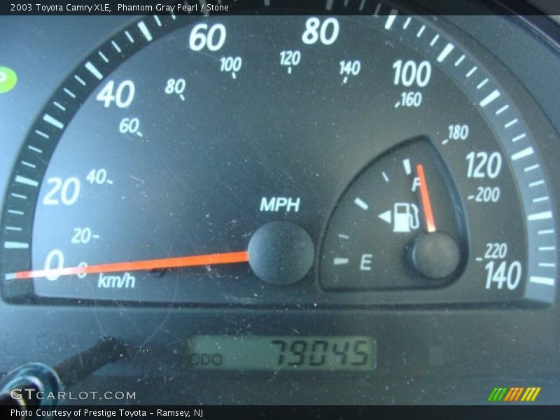 Phantom Gray Pearl / Stone 2003 Toyota Camry XLE