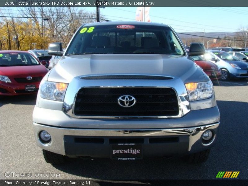Silver Sky Metallic / Graphite Gray 2008 Toyota Tundra SR5 TRD Double Cab 4x4