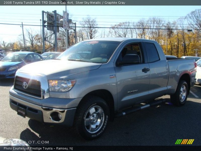 Silver Sky Metallic / Graphite Gray 2008 Toyota Tundra SR5 TRD Double Cab 4x4