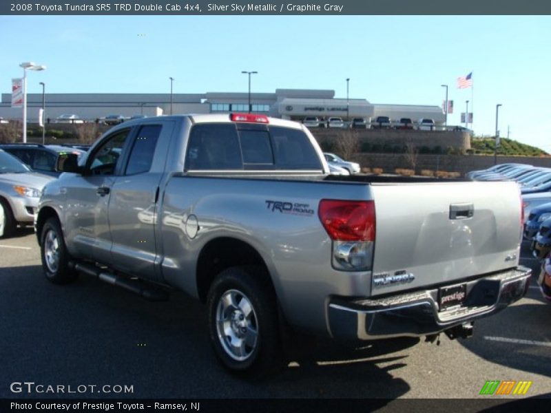 Silver Sky Metallic / Graphite Gray 2008 Toyota Tundra SR5 TRD Double Cab 4x4