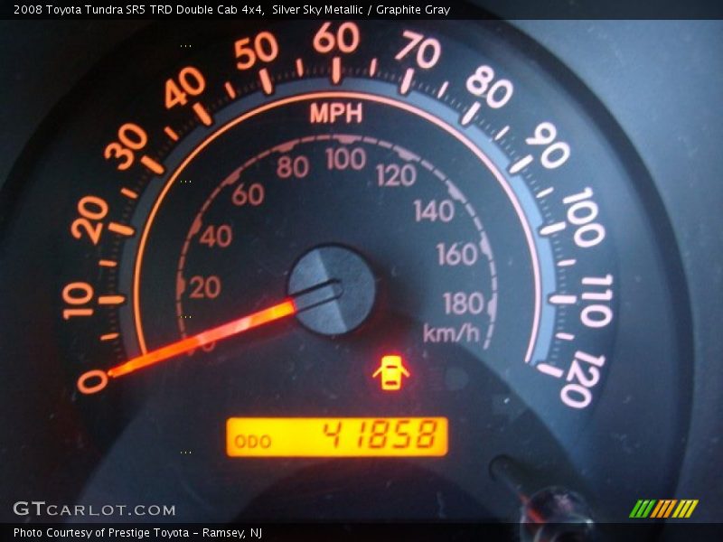 Silver Sky Metallic / Graphite Gray 2008 Toyota Tundra SR5 TRD Double Cab 4x4