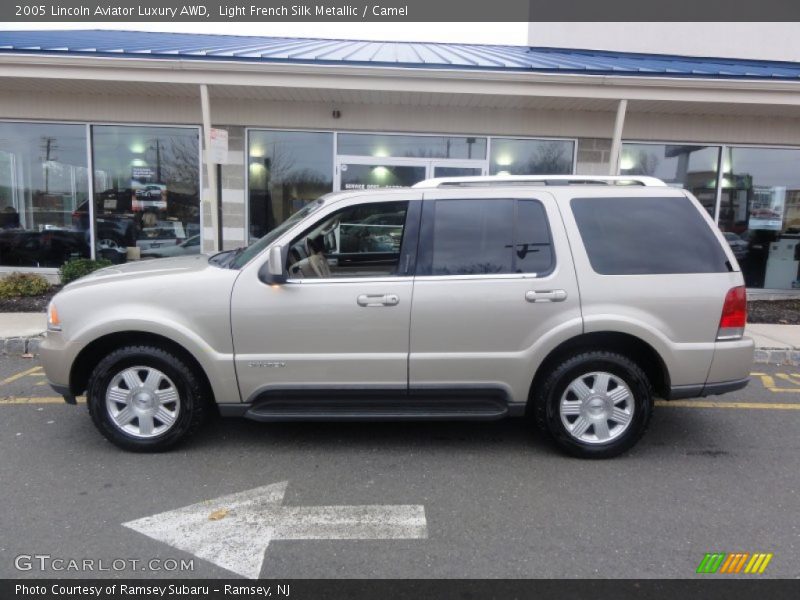 Light French Silk Metallic / Camel 2005 Lincoln Aviator Luxury AWD