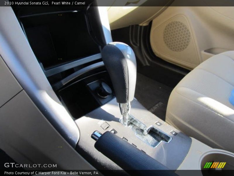 Pearl White / Camel 2010 Hyundai Sonata GLS