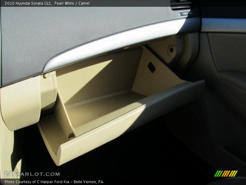 Pearl White / Camel 2010 Hyundai Sonata GLS
