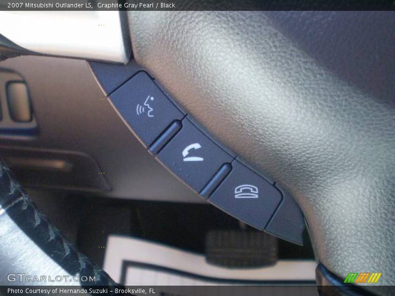 Graphite Gray Pearl / Black 2007 Mitsubishi Outlander LS