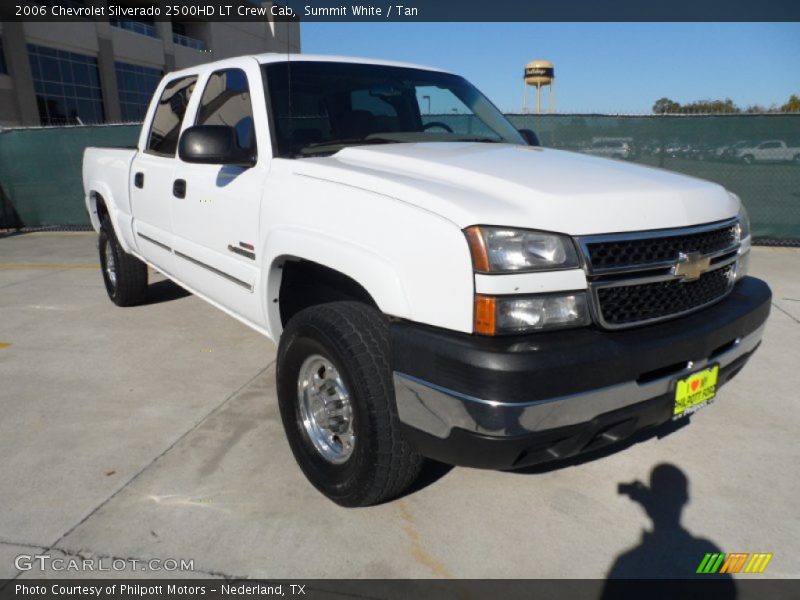 Summit White / Tan 2006 Chevrolet Silverado 2500HD LT Crew Cab