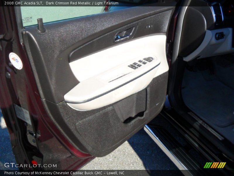 Dark Crimson Red Metallic / Light Titanium 2008 GMC Acadia SLT