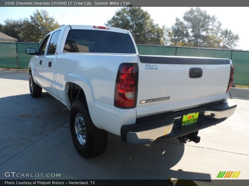 Summit White / Tan 2006 Chevrolet Silverado 2500HD LT Crew Cab