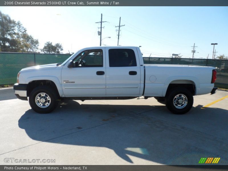 Summit White / Tan 2006 Chevrolet Silverado 2500HD LT Crew Cab