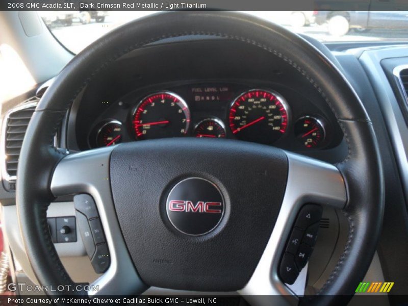 Dark Crimson Red Metallic / Light Titanium 2008 GMC Acadia SLT