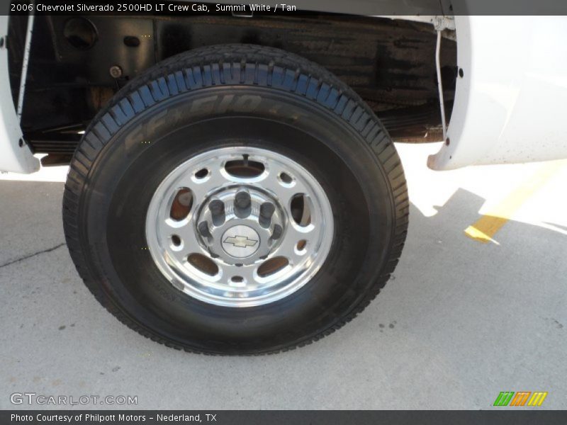 Summit White / Tan 2006 Chevrolet Silverado 2500HD LT Crew Cab
