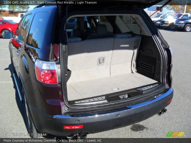 Dark Crimson Red Metallic / Light Titanium 2008 GMC Acadia SLT