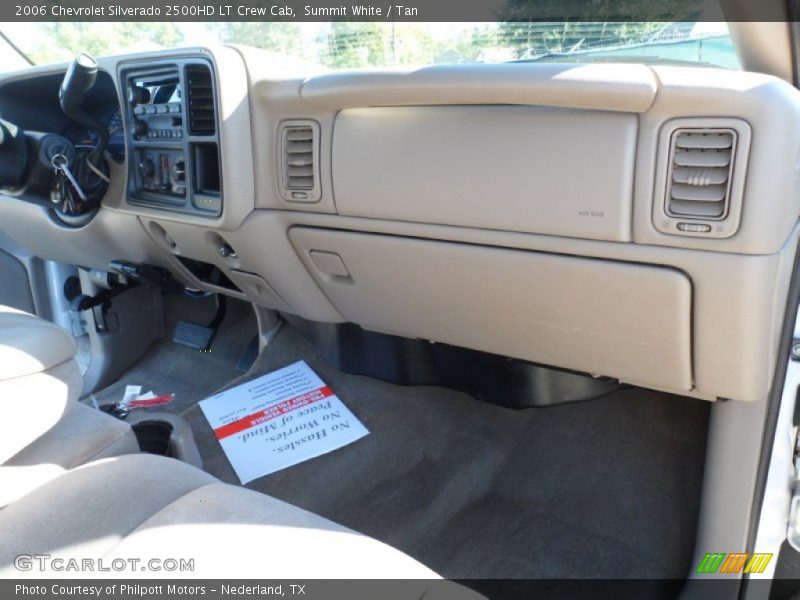 Summit White / Tan 2006 Chevrolet Silverado 2500HD LT Crew Cab