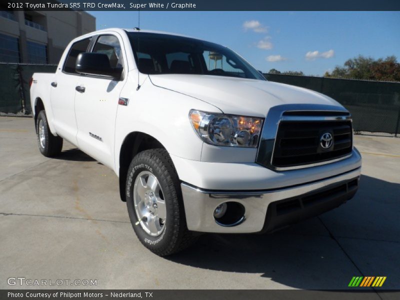 Super White / Graphite 2012 Toyota Tundra SR5 TRD CrewMax