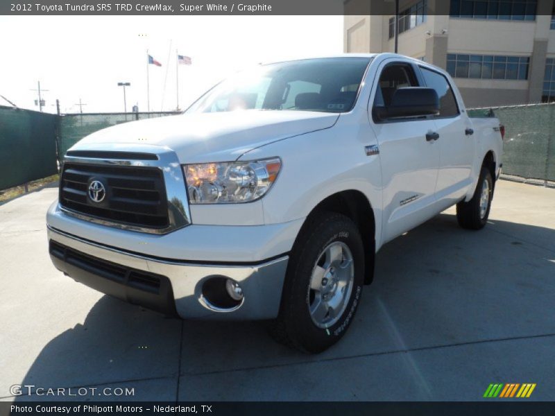 Super White / Graphite 2012 Toyota Tundra SR5 TRD CrewMax