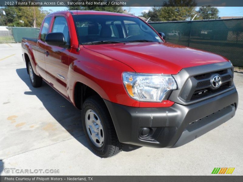 Barcelona Red Metallic / Graphite 2012 Toyota Tacoma Access Cab