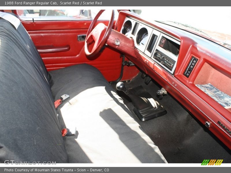 Dashboard of 1988 Ranger Regular Cab