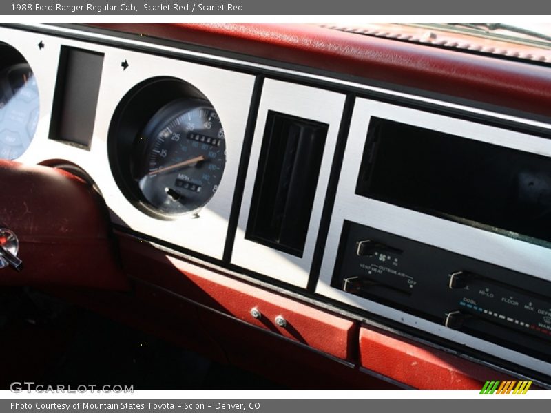 Scarlet Red / Scarlet Red 1988 Ford Ranger Regular Cab
