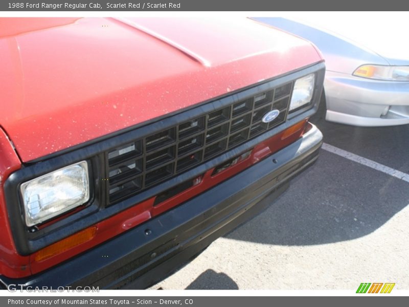 Scarlet Red / Scarlet Red 1988 Ford Ranger Regular Cab