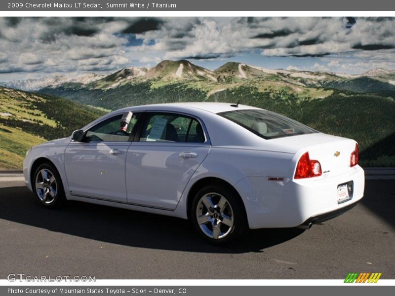 Summit White / Titanium 2009 Chevrolet Malibu LT Sedan
