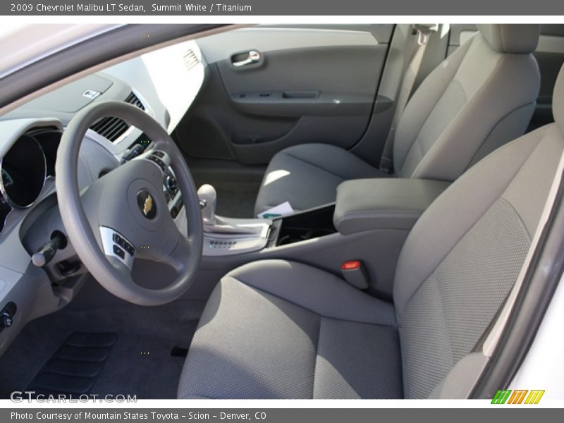 Summit White / Titanium 2009 Chevrolet Malibu LT Sedan