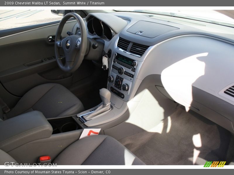 Summit White / Titanium 2009 Chevrolet Malibu LT Sedan
