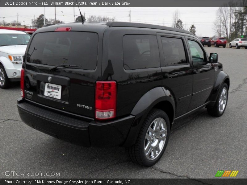 Brilliant Black Crystal Pearl / Dark Slate Gray 2011 Dodge Nitro Heat