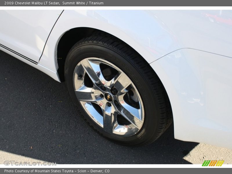 Summit White / Titanium 2009 Chevrolet Malibu LT Sedan