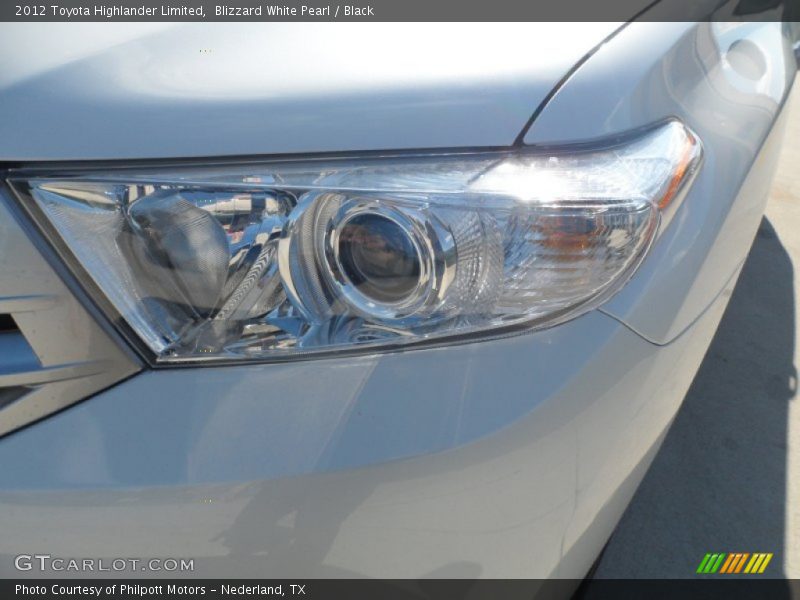 Blizzard White Pearl / Black 2012 Toyota Highlander Limited