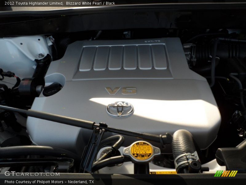 Blizzard White Pearl / Black 2012 Toyota Highlander Limited