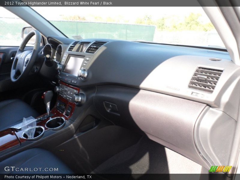 Blizzard White Pearl / Black 2012 Toyota Highlander Limited