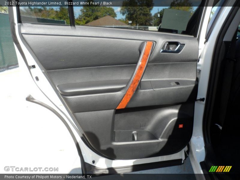 Blizzard White Pearl / Black 2012 Toyota Highlander Limited